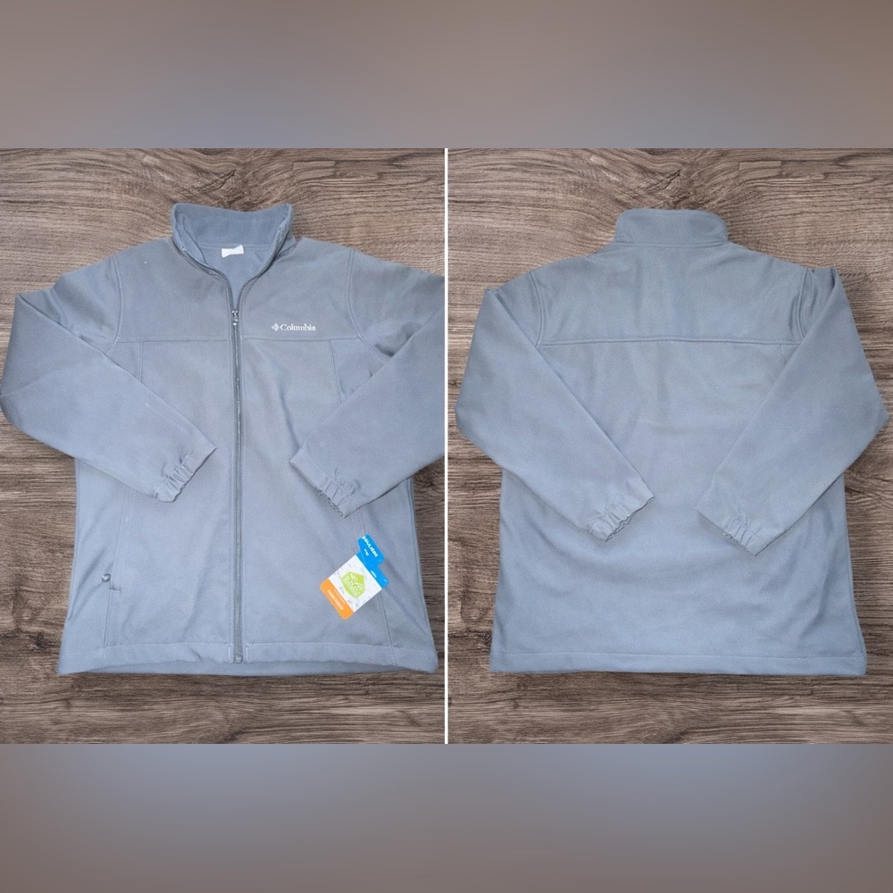 Columbia Bowen Lake II Softshell Jacket Men’s Small Medium‎ Gray NWT Full Zip